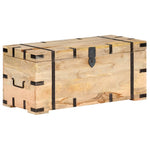 ZNTS Chest 90x40x40 cm Solid Mango Wood 289634