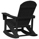 Adirondack Rocking Chairs 2 pcs Black HDPE 3335836