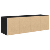 TV Cabinet Black Oak 120x34x37 cm Engineered Wood 862475