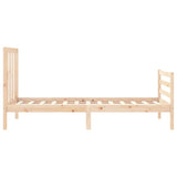 Bed Frame without Mattress Small Single Solid Wood Pine 3193751