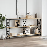 Console Table Sonoma Oak 156x28x80.5 cm Engineered Wood 835425