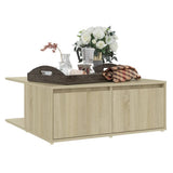 Coffee Table Sonoma oak Engineered wood 80x80x31 cm Coffee Table 806879