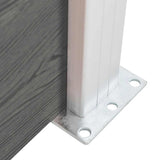 148983 Fence Panel WPC 175x146 cm Grey
