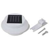 Outdoor Solar Lamp Set 6 pcs Fence Light Gutter Light White 41181