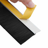 Self-adhesive Door Brush Seals 12 pcs Silver 100 cm 42019472