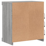 Sideboard with LED Lights Grey Sonoma 60.5x37x67 cm 836698