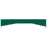 9-panel Wind Screen Fabric 1200x80 cm Green 47187