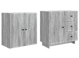 Cabinet Set 2 pcs 66 x 34.5 x 90 cm Engineered Wood 3416400
