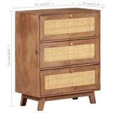 Sideboard 61x35x76 cm Solid Mango Wood 323595