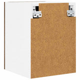 Hanging Cabinet 2 pcs Smoked Oak and White 30 x 31 x 40 cm 884123