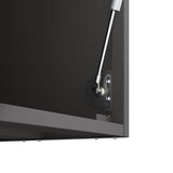Wall Cabinet for Garage with Gas-lift Door Black 883276