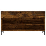 Shoe Bench Smoked Oak 102x35x55 cm Engineered Wood 829745