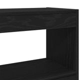 Book Cabinet Black Oak 100 x 30 x 103 cm Engineered Wood 862726