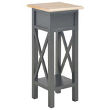 ZNTS Side Table Black 27x27x65.5 cm Wood 280059