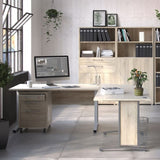 Prima Desk 150 cm in Oak with White legs 72080402AK49
