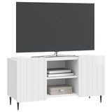 TV Cabinet High Gloss White 102 x 34.5 x 52 cm Engineered Wood 894469