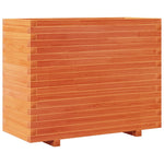 Garden Planter Wax Brown 90x40x72 cm Solid Wood Pine 3282636