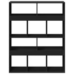Bookcase Black 100x33x125.5 cm Engineered Wood 3309358