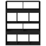 Room Divider Black 100x33x125.5 cm Engineered Wood 3309520