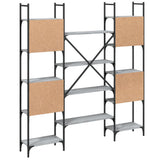 Bookshelf Grey Sonoma 155.5x24x166.5 cm Engineered Wood 838861