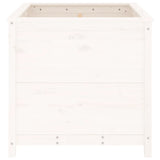 Garden Planter White 82.5x82.5x78 cm Solid Wood Pine 825304