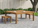 Coffee Table Natural 100 x 100.5 x 45 cm Solid Acacia Wood 901242