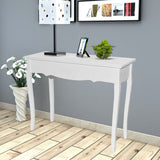 ZNTS Dressing Console Table White 241144