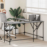 Desk Grey Sonoma 149x149x75 cm Engineered Wood 837585