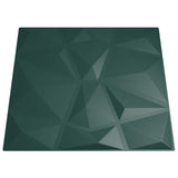 Wall Panels 48 pcs Green 50x50 cm XPS 12 m Diamond 356930