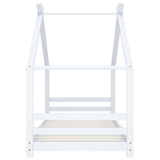 Kids Bed Frame White Solid Pine Wood 90x200 cm 289612
