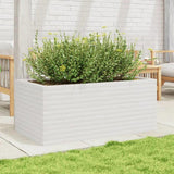 Garden Planter White 110x60x45.5 cm Solid Wood Pine 847284
