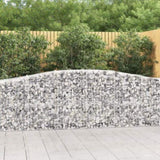 Arched Gabion Baskets 5 pcs 400x50x80/100 cm Galvanised Iron 3145946