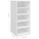 ZNTS Shoe Cabinets 2 pcs White 31.5x35x70 cm Engineered Wood 808982