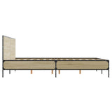 Bed Frame without Mattress Sonoma Oak 150x200 cm 3280003