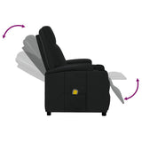 Massage Chair Black Faux Leather 321311