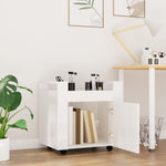 ZNTS Desk Trolley High Gloss White 60x45x60 cm Engineered Wood 816610