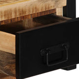 TV Cabinet 100x30x25 cm Solid Rough Wood Mango 4013597