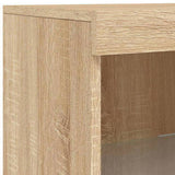 Sideboard with LED Lights Sonoma Oak 41x37x100 cm 836688