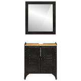 Bathroom Furniture Set Natural wood, Black 3217109