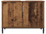Bathroom Sink Cabinet with Storage Old Wood 60.5 x 33.5 x 61 cm 883422