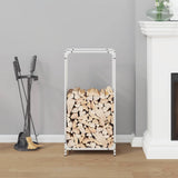 Firewood Rack White 44x28x90 cm Cold-rolled steel 864208
