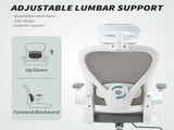 Executive Office Chair, Ergonomic Mesh High Back Desk Chair with Flip-up Armrest, Rotatable T3398P342437