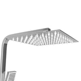 Dual Head Shower Set with Thermostat Stainless Steel 145053