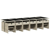 Garden Dining Set Light Grey 3211187