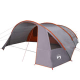 Tunnel Tent 6-Person Grey and Orange 700 x 590 x 215 cm 42004049