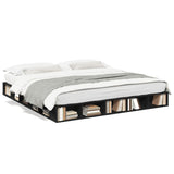 Bed Frame without Mattress Black 200x200 cm 3280448