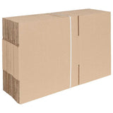 Folding Box 50 pcs Brown 30 x 21.5 x 14 cm Cardboard 4106567