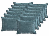 Cushion Cover 12 pcs HOUTEN Blue 50 x 50 cm Chenille Fabric 919152