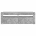 TV Cabinet with LED Lights Concrete Grey 120x35x40 cm 804359