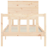 Bed Frame without Mattress 100x200 cm Solid Wood Pine 3193391